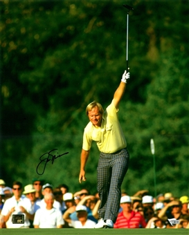 Jack Nicklaus Autographed 16x20 1986 Masters Appearance Photograph (Nicklaus Holo & Fanatics)